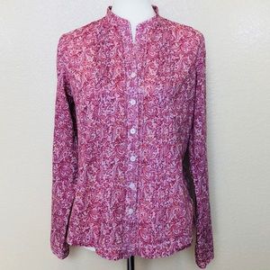 Victoria’s Secret Paisley Button Down Top